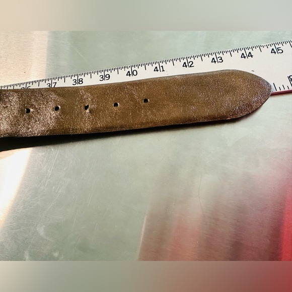 Blackstone Leather Belt Silver Black Gemstone Buckle SZ LARGE NEW! - Picture 10 of 12